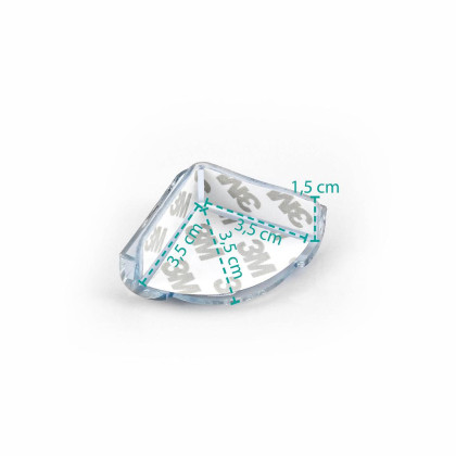 Plastová ochrana rohů 4 ks, transparent