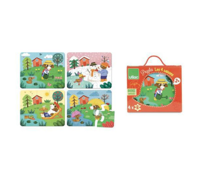 Vilac Dřevěné puzzle 4 období