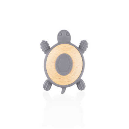 Silikonové dřevěné kousátko Turtle Zopa