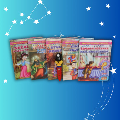 Kouzelná sbírka pohádek Balíček č.2 (5 knížek + kouzelné pero)