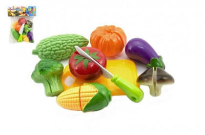 Krájecí ovoce a zelenina s nádobím plast 9ks v sáčku