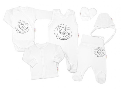 Soupravička do porodnice 6D Medvídek na měsíčku Baby Nellys