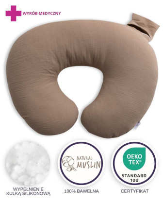 Mušelínový polohovací polštář MiniRelax 140 cm Babymatex