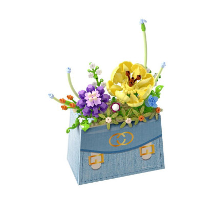 Stavebnice mini Květina v kabelce 223 ks Koco