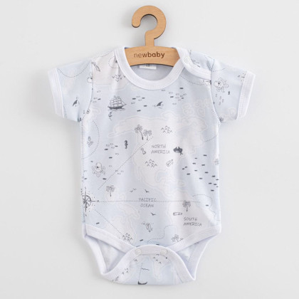 Kojenecké body s krátkým rukávem ocean New Baby For Babies