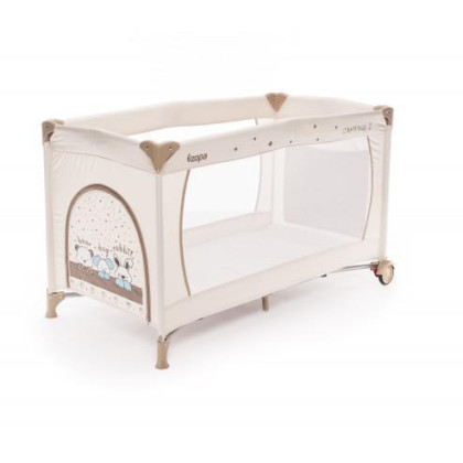 Cestovní postýlka ZOPA Camping 2 - ANIMAL BEIGE - BEZ ORIGINÁLNÍ KRABICE