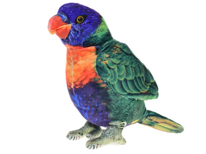 Papoušek lori plyšový 23 cm stojící 0 m+ 