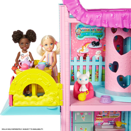 Chelsea dům se skluzavkou Barbie