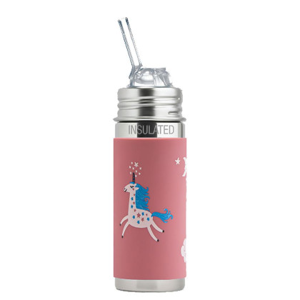 Dětská láhev Termo se slámkou 260 ml Pura