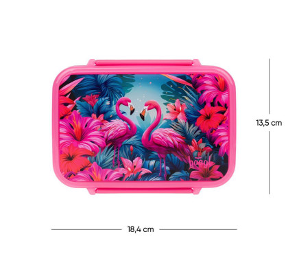 Box na svačinu s přihrádkami Flamingo Baagl