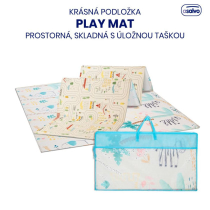 Hrací podložka Play Mat XXL 200 x 180 cm Animals city Asalvo