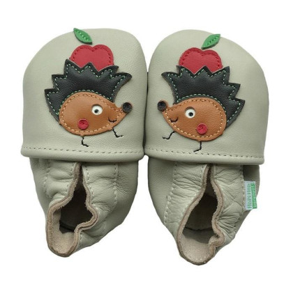 Kožené capáčky Barefoot Vel. L (12-18 měs.) Hopi Hop