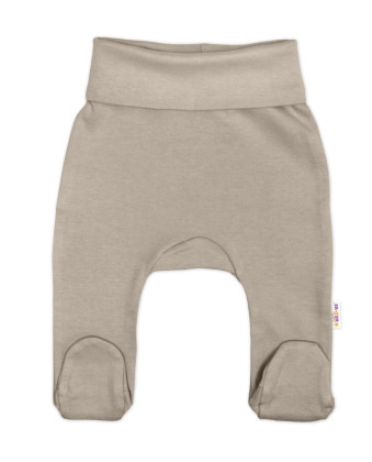 Bavlněná souprava pro miminko do porodnice Made with love, tm. béžová Baby Nellys