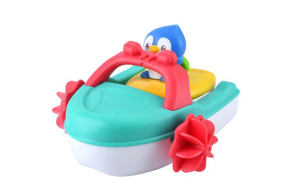 Člun s tučňákem do vody na natažení