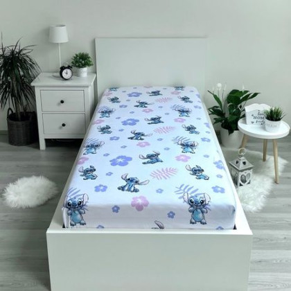 Prostěradlo Lilo and Stitch 90 x 200 + 25 cm Jerry Fabrics