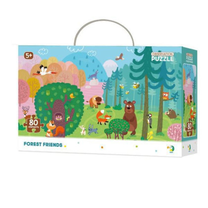 Puzzle Přátelé z lesa 45 x 31cm 80 dílků