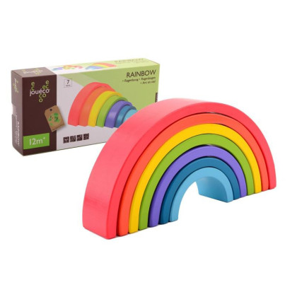 Dřevěná duha Rainbow 7 ks