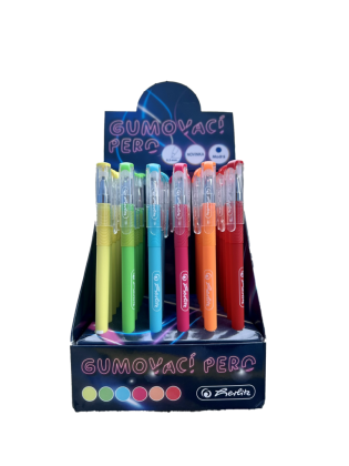 Gumovací pero jednorázové Neonové