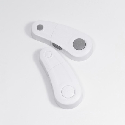 Zámek skříněk 2 ks white/grey