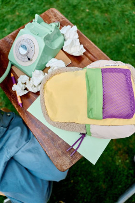 Mini Backpack batůžek Packwork Butter Yellow Studio Noos