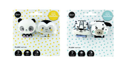 Plyšové chrastítko na ruku Gagagu 