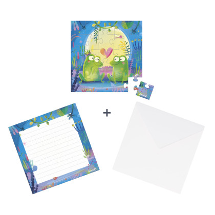 Blahopřání k narozeninám s puzzle Janod