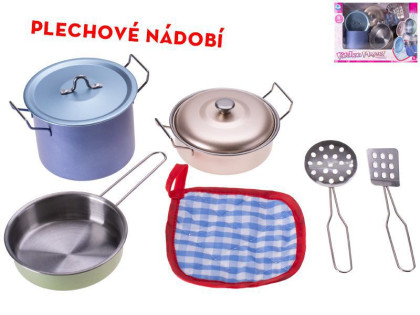 Nádobí plechové 8 ks
