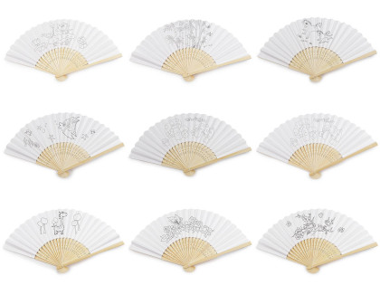 Dětský vějíř k domalování