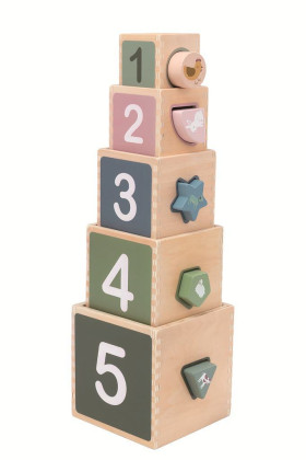 Skládací věž z kostek Farma 2Kids Toys