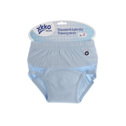 Tréninkové kalhotky XKKO Organic Baby Blue
