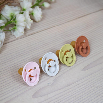 Dudlíky kaučuk 2 ks 0-6 měsíců Colour Bibs