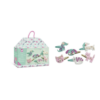 Atelier Sada Výroba šperků Sponky do vlasů Mláďátka 6 ks Janod