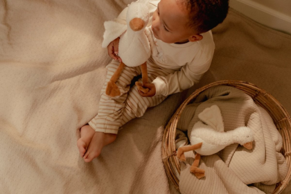 Husa plyšová 25 cm Newborn Naturals Little Dutch