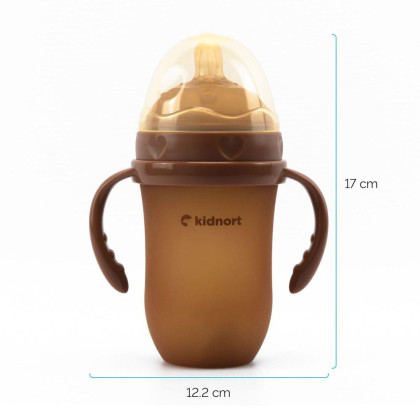 Kojenecká lahev pro kojené děti Eple 250 ml 6 m+ Kidnort