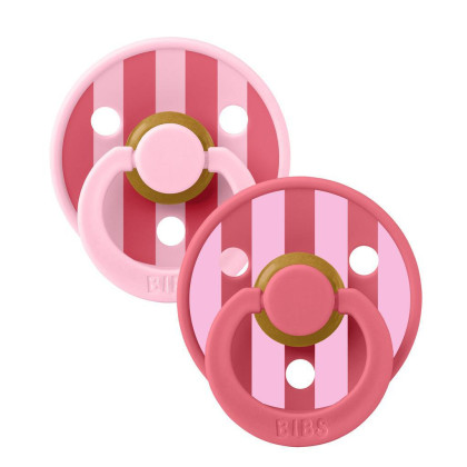 Bibs Studio Colour Block dudlíky kaučuk 2 ks 6 - 18 měsíců