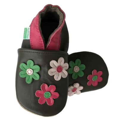 Kožené capáčky Barefoot Vel. L (12-18 měs.) Hopi Hop