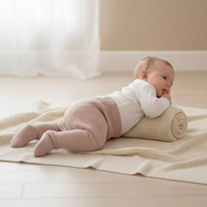 Polodupačky vzor obdélníky růžová Baby Service