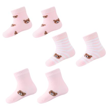 Kojenecké ponožky 3 páry medvídci Be Snazzy 6 - 9 měsíce