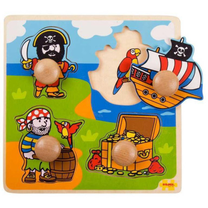 Vkládací puzzle piráti Bigjigs Toys