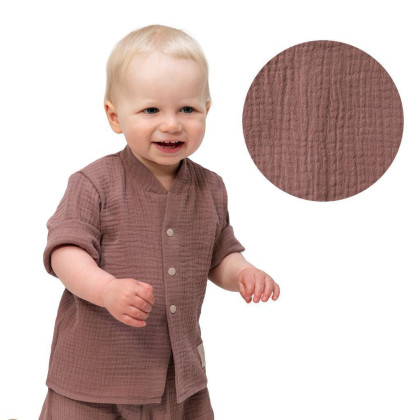 Dětská mušelínová košile Luca Brown Esito