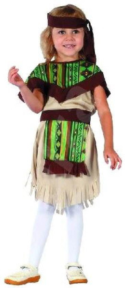 Karnevalový kostým - Indiánka, Vel. 92 -104 cm