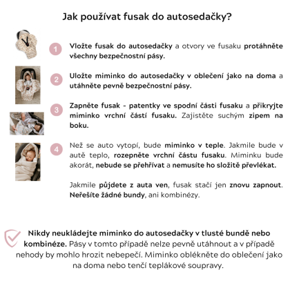 Fusak/zavinovačka/deka do autosedačky Sleepee Blossom