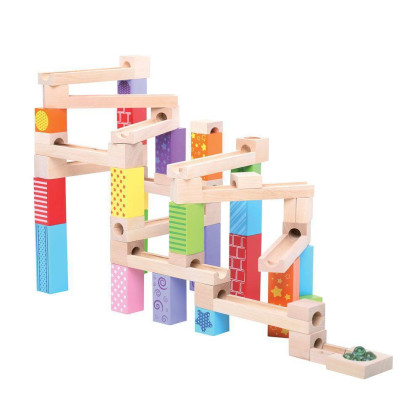 Dřevěná kuličková dráha barevná Bigjigs Toys