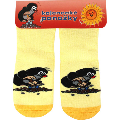 Ponožky kojenecké froté Krteček obrázkové dívčí (3 páry)