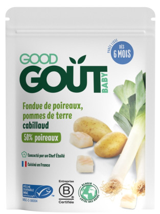 Good Gout BIO Pórek s brambůrkem a treskou 190 g