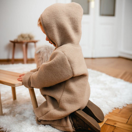 Merino dětský overal karamelový Eevi