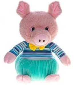 Zvířátko plyšové 25 cm v oblečku 0 m+