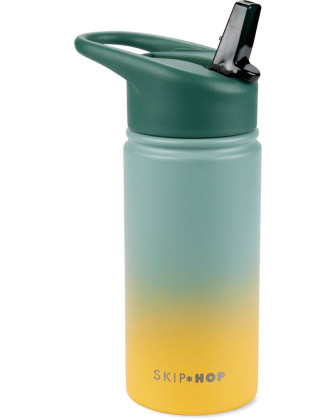Láhev s brčkem nerezová Wander 450 ml Skip Hop