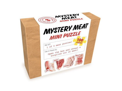 Mini puzzle překvapení Maso 100 dílků Chronicle Books 