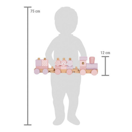 Nasazování Dřevěný vláček small foot